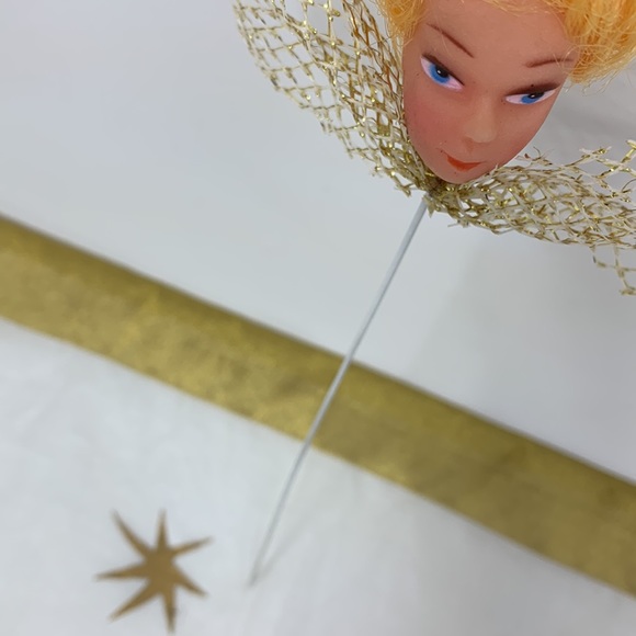 Strawberry Blonde Doll Head Pick True Vintage
(1 piece), Christmas angel w halo - Picture 9 of 16